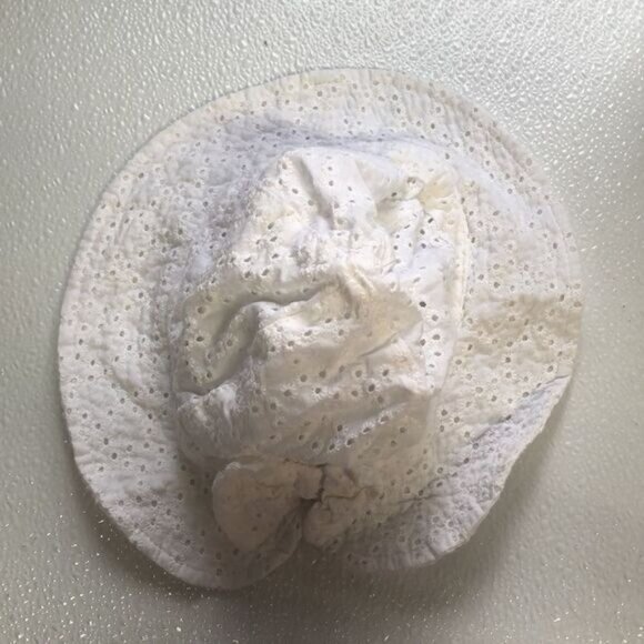 Eyelet Lace White Sun Hat By Wonder Nation One Size Made In China With Bow Detai - Picture 2 of 7